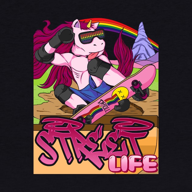 Unicorn, Skateboard, Skater, Fantasy, Halfpipe by Strohalm